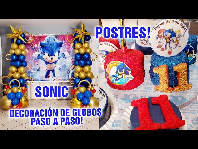 DIY Sonic the hedgehog birthday party decoration idea / sonic the