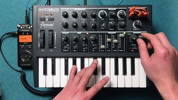 Final noisy play on Arturia Microbrute before selling it.