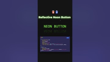 Como criar um Botão Neon Reflexivo com Css Puro