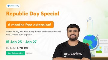 Republic Day Special Offer | 6 Month Extension on 1-year & above Plus Subscriptions | Code - PNLIVE
