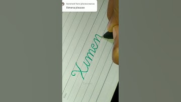 Ximena name request || Faux calligraphy practice #art #satisfying #shorts