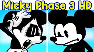 Friday Night Funkin' VS Mickey Mouse Phase 3 HD Reanimated (FNF Mod/HARD) (Sunday Night)