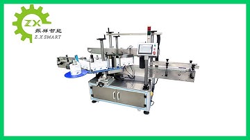 Front Back Double Sided Labeling Machine Automatic Liquid Detergent Bottle Two Face Labeling Machine
