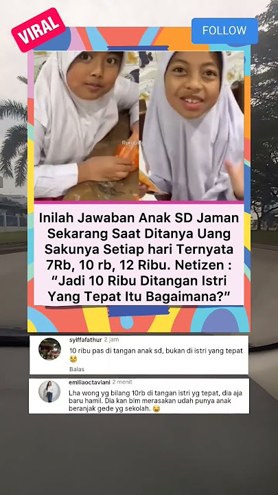 UANG JAJAN SAMA DENGAN UANG BELANJA