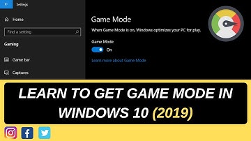 How To Turn On Game Mode On Windows 10 (2019) | Enable or Disable Game Mode