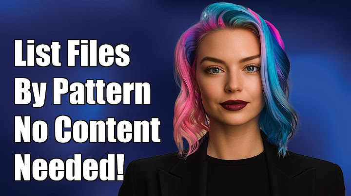 How to List File Names by Pattern in a Folder Without Reading Content