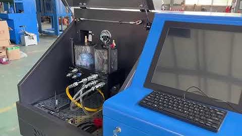 New HEUI test bench with computer ,injector data and flow sensor
