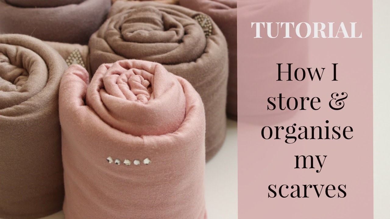 Easy + Fast : HOW TO Organize your Hijabs/Scarfs