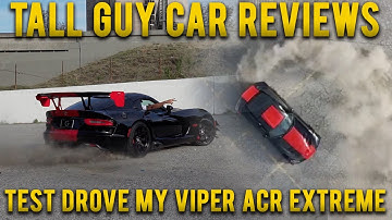 TALL GUY CAR REVIEWS takes a test drive in my Viper ACR & Tells me his 3 secrets tips to success