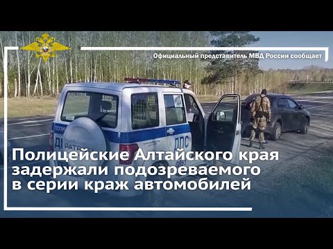Ирина Волк: Полицейские Алтайского края задержали подозреваемого в серии краж автомобилей