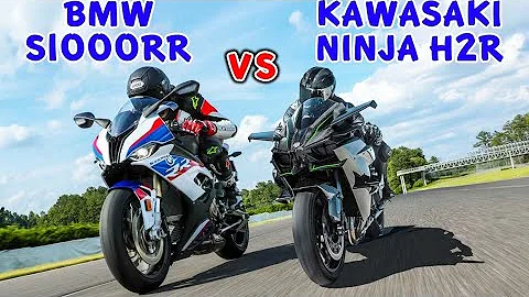 Bmw S1000rr Vs Kawasaki Ninja H2r Drag Race || Ninja H2r Vs Bmw s1000rr super bike Comparison #bike