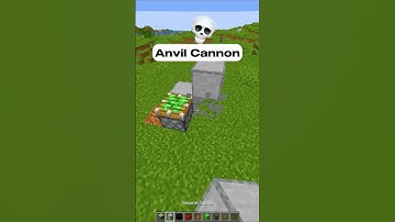 Minecraft Anvil Cannon 😯😎 #shorts #minecraft