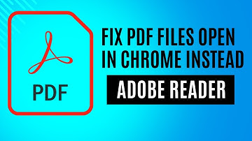 Fix PDF Files Open In Chrome Instead of Adobe Reader