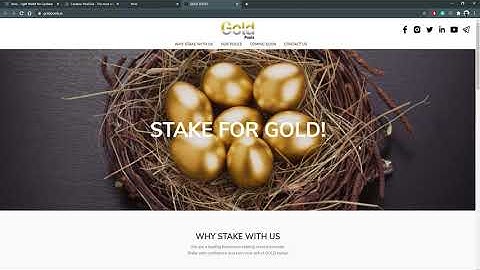 How to use #Yoroi Chrome to delegate to GOLD pools