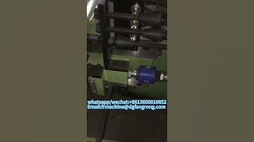 Fully automatic metal thread rolling machine #thread #metal #pipe #rolling #automatic