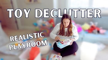 ORGANIZING ALL THE TOYS | Playroom Refresh | Declutter, Organize, and Label with Me