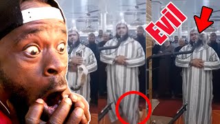 CHRISTIAN REACTS TO &quot;cat&quot; JUMPS IMMAM DURING PRAYERS.