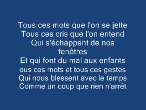 Tous Ces Mots Parole