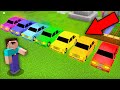 CHOOSE THE RIGHT RAINBOW CAR TO SURVIVE MINECRAFT ? 100% TROLLING TRAP !