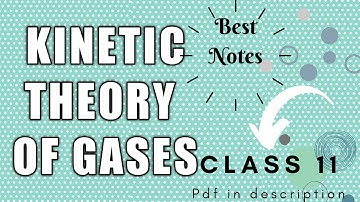 Kinetic theory of gases | Class 11 | Physics | Notes | JEE/NEET Notes | Pdf In description