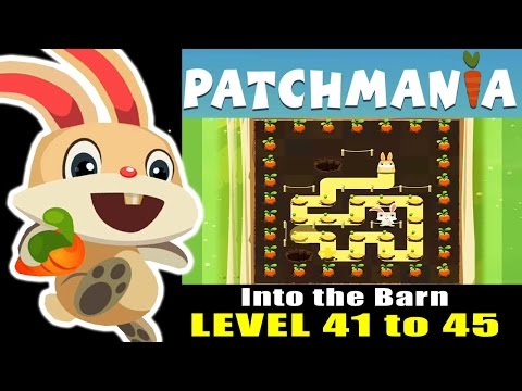 Patchmania - A Puzzle About Bunny Revenge Level 41 to 45 ios gameplay (Into the Barn)