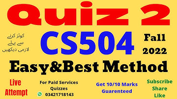 cs504 quiz no 2 solution fall 2022 verified answers by handouts cs504 quiz 2 solution 2022 cs504quiz