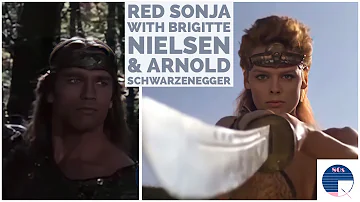 Red Sonja with Brigitte Nielsen and Arnold Schwarzenegger