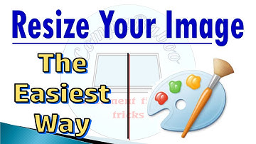 Easiest Way to Resize Image | Using Only MS Paint