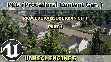 UE5 | Procedural Suburban City Using PCG | Tutorial | Part 1 | Unreal Engine 5.2