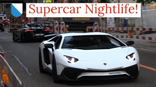 Zurich's Super- and Hypercar Nightlife 2024 - Jesko Absolut, P1, 918, 812 Comp, 458 Speciale Aperta