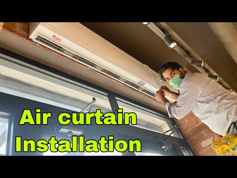 Air curtain  Installation and All Detail Related To #HVAC  in Urdu/Hindi