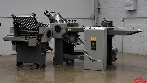 2003 Baum 2020 Pile Feed Paper Folder w/ 8 Page Unit