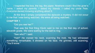 Star Girl Chapter 1 Read Aloud B