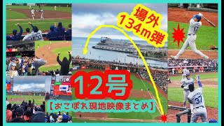 ⚾大谷翔平 特大12号ホームラン【おこぼれ現地映像まとめ最新リーグ成績冠王】