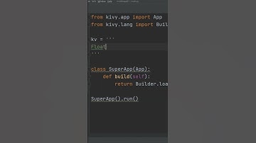 Mobile App in Python in 60 seconds #shorts