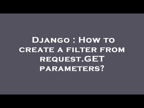 Django : How