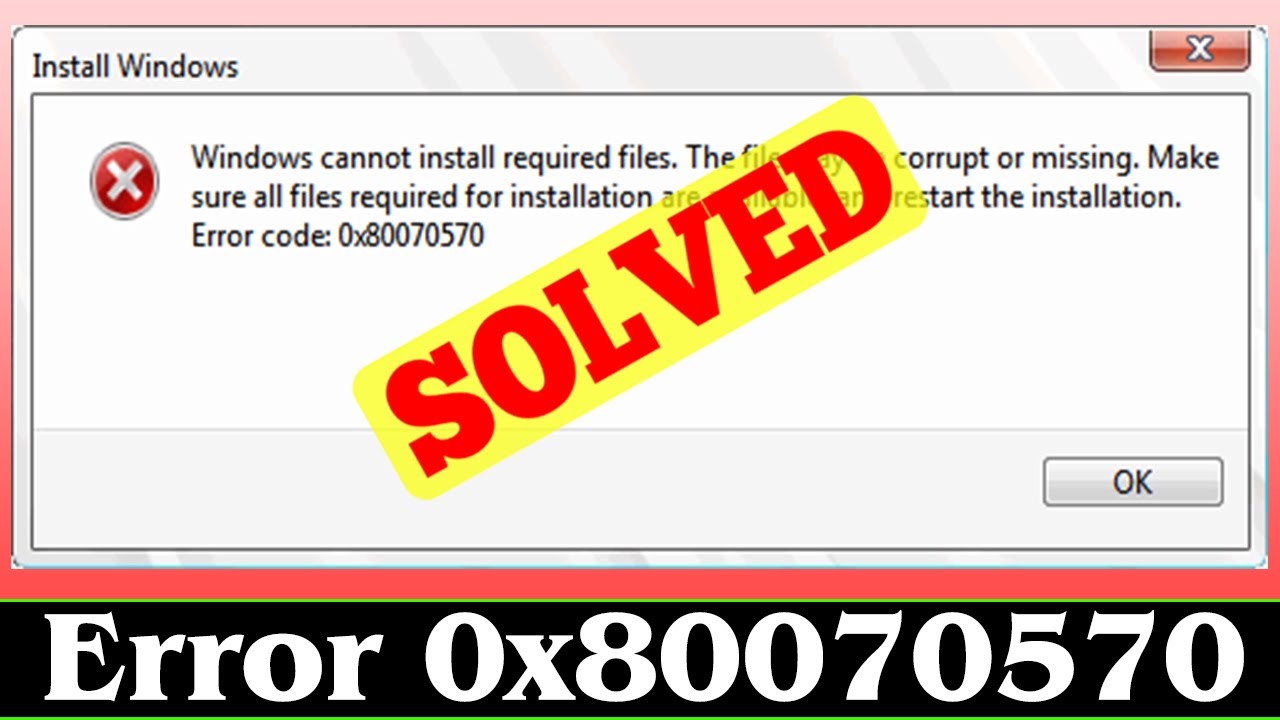 .0_0.me.0_0.☆プロフ必読☆ Windows 10 - error 0x80070570 - Easy fix - YouTube