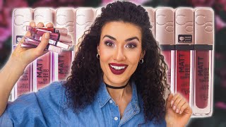 ЛУЧШАЯ МАТОВАЯ ПОМАДА?💄Catrice MATT PRO INK💄СВОТЧИ на ГУБАХ