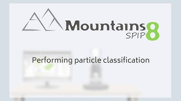 Mountains®8 | Performing particle classification