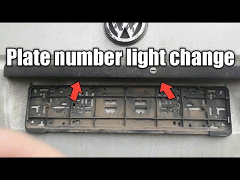 vw t4 number plate bulb