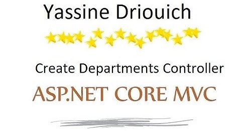 Create Departments Controller in Darija