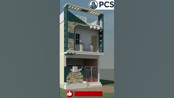 Modern Bungalow Front Elevation Rendered in 3ds Max and Lumion #shorts