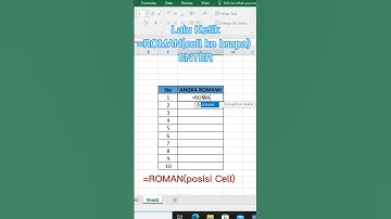 Tips Menulis Angka Romawi di Excel