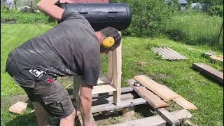 Делаю мангал из газового баллона без сварки.