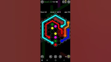How To Solve Flow Free Hexes 9x9 Mania Level 23 Board Walk Through Solution Walkthrough