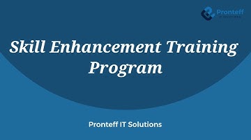 Skill Enhancement Training Program At Pronteff IT Solutions | IBM Gold Business Partners in India