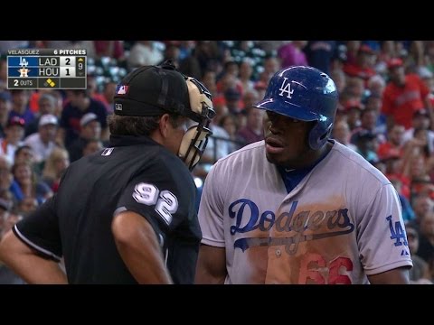 LAD@HOU: Puig ejected