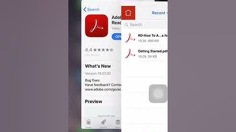 How to install and use Apple iPhone Adobe Acrobat Reader