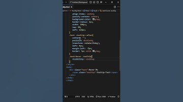 Tooltip for website | HTML CSS