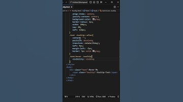 Tooltip for website | HTML CSS